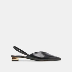 BYANCA FLATS CUIR NOIR