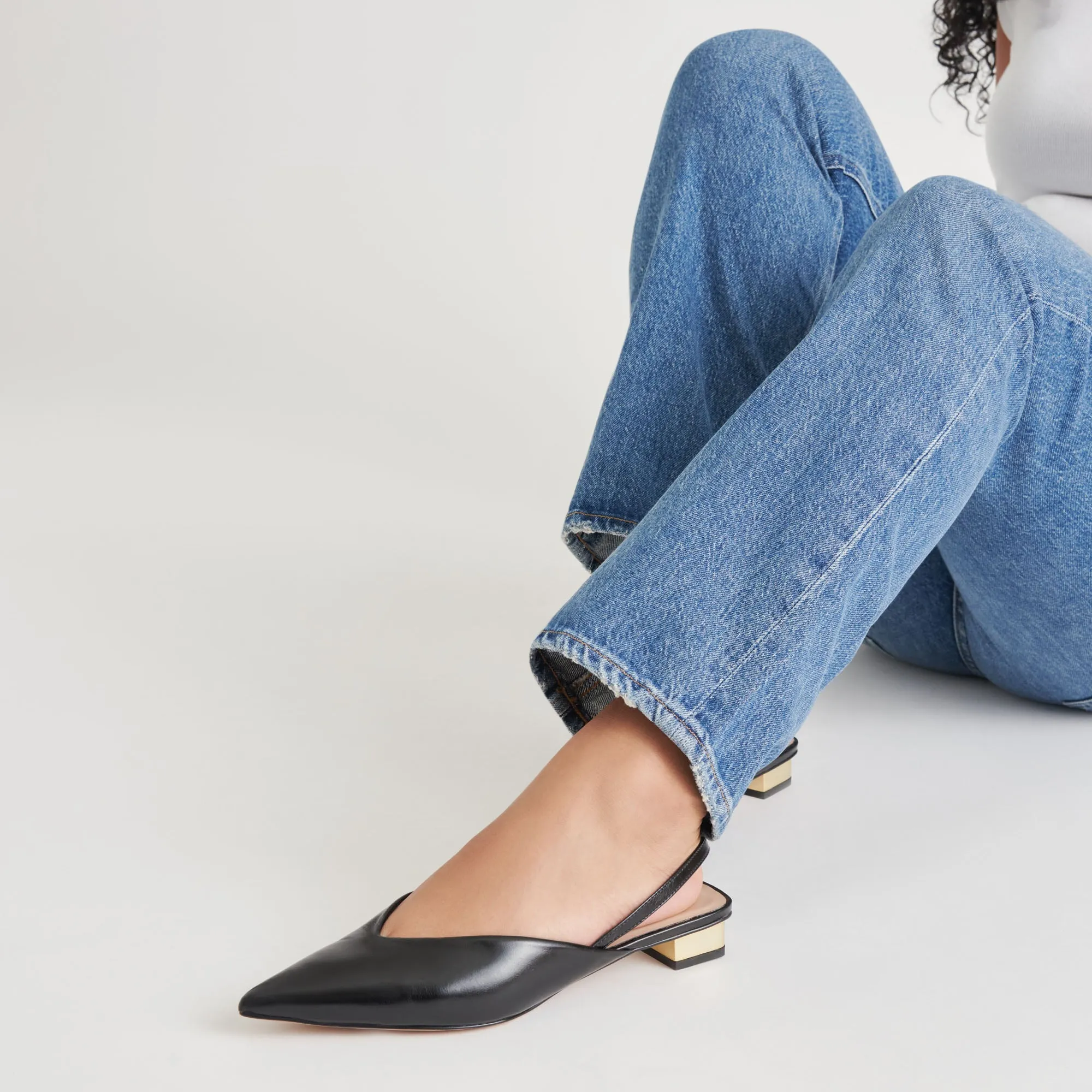 BYANCA FLATS CUIR NOIR