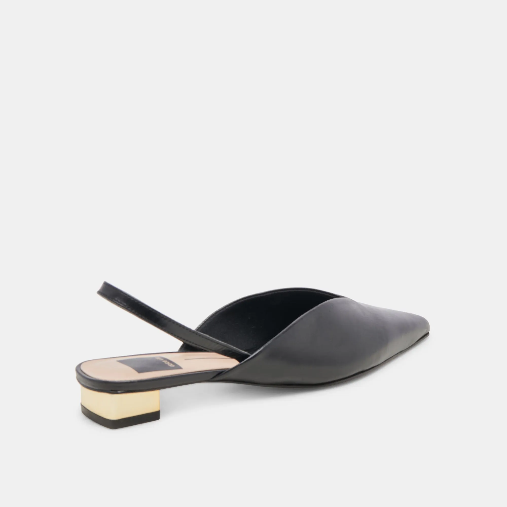BYANCA FLATS CUIR NOIR