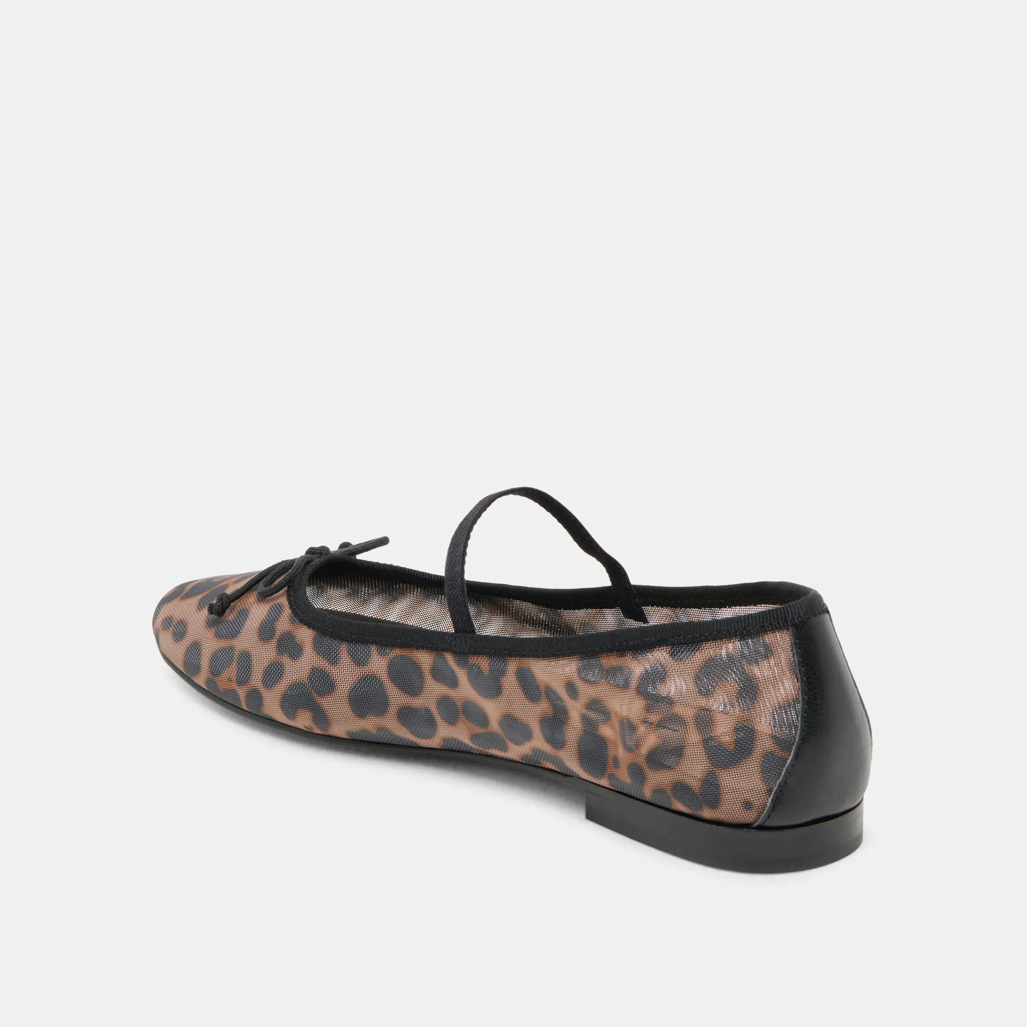 CADEL BALLET FLATS DK MESH LÉOPARD