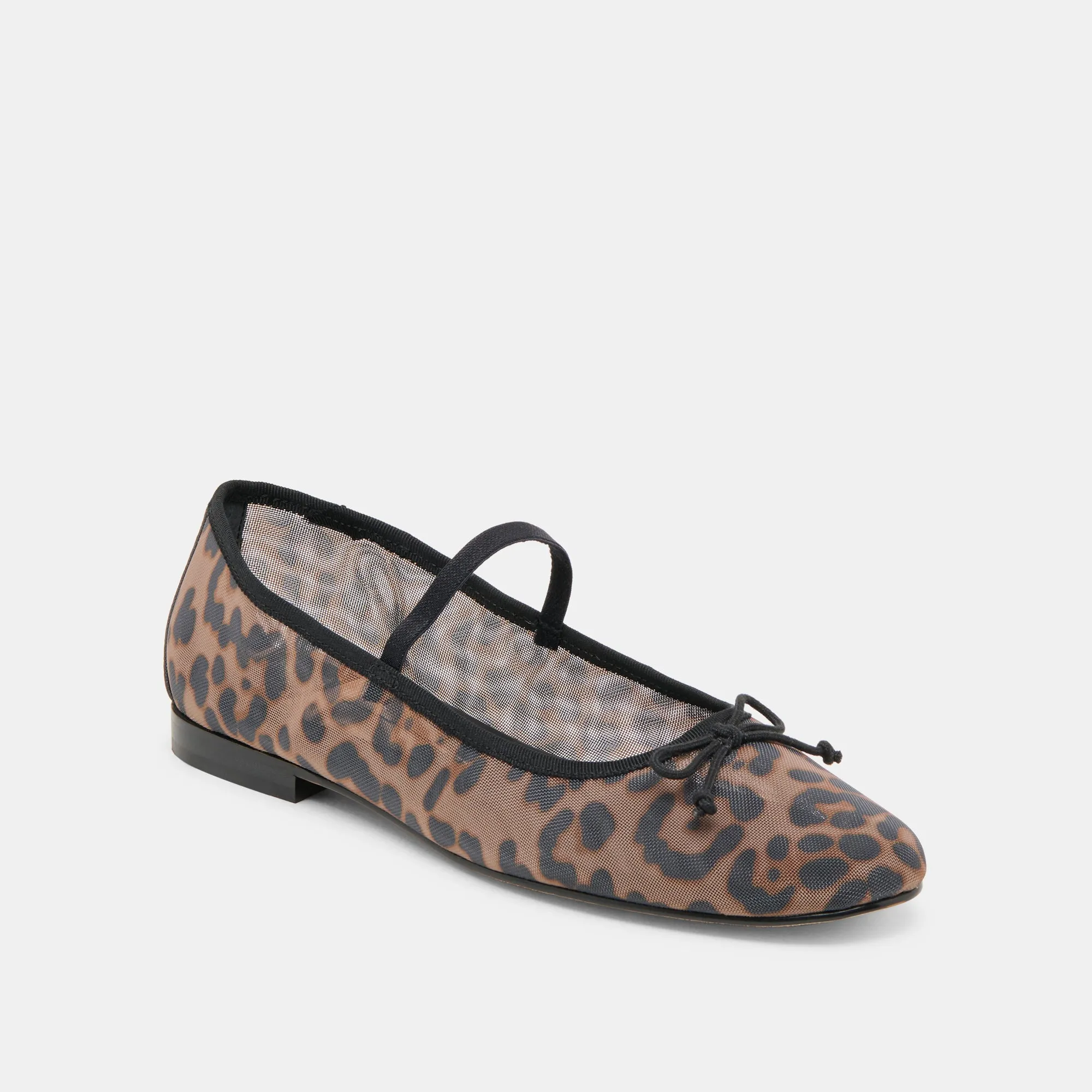 CADEL BALLET FLATS DK MESH LÉOPARD