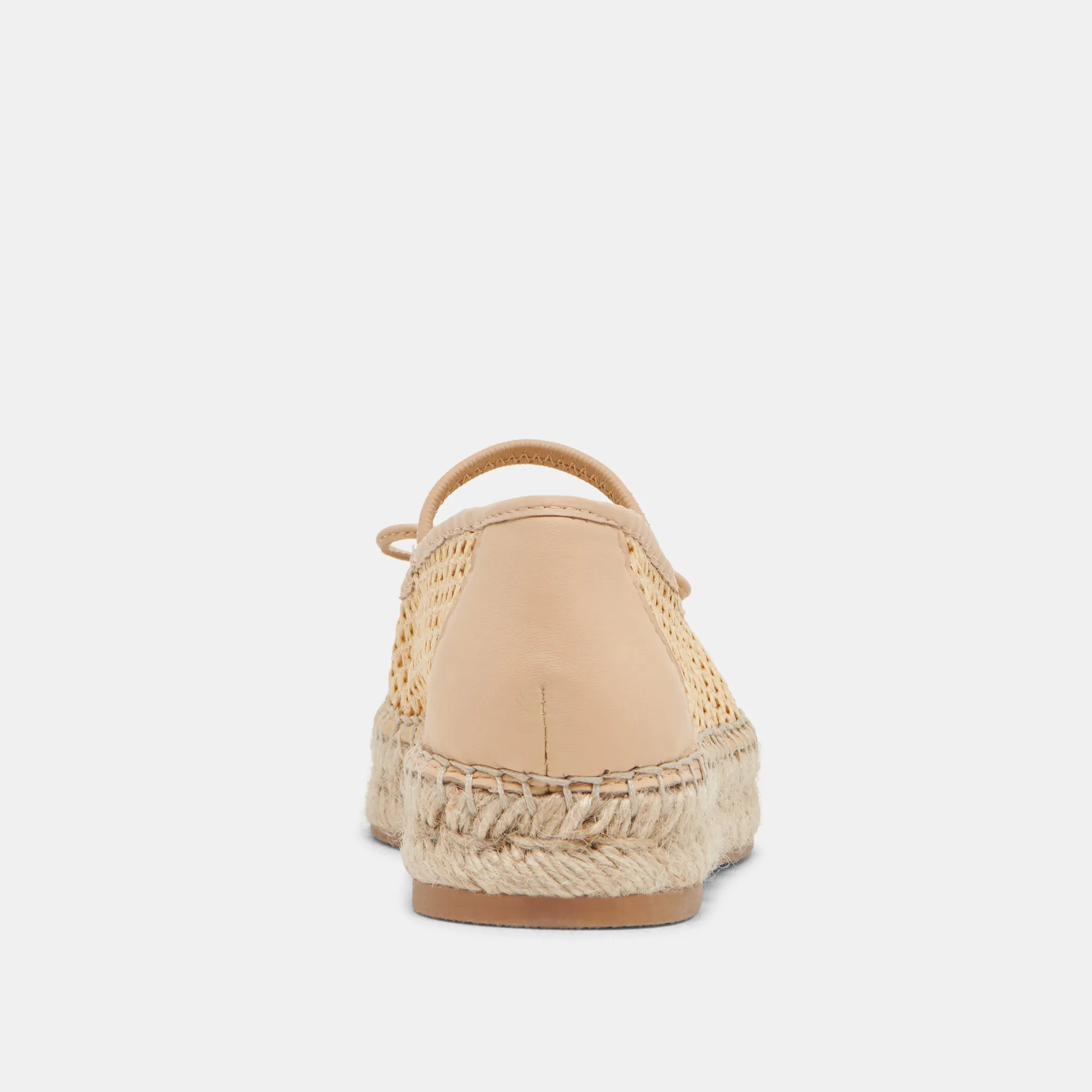 CAMBRE BALLET FLATS LT NATURAL TISSÉ MAILLE