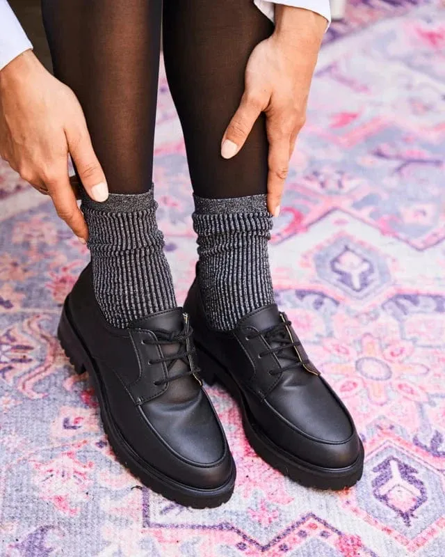 Camden Recycled Grain Vegan Lacets | Noir