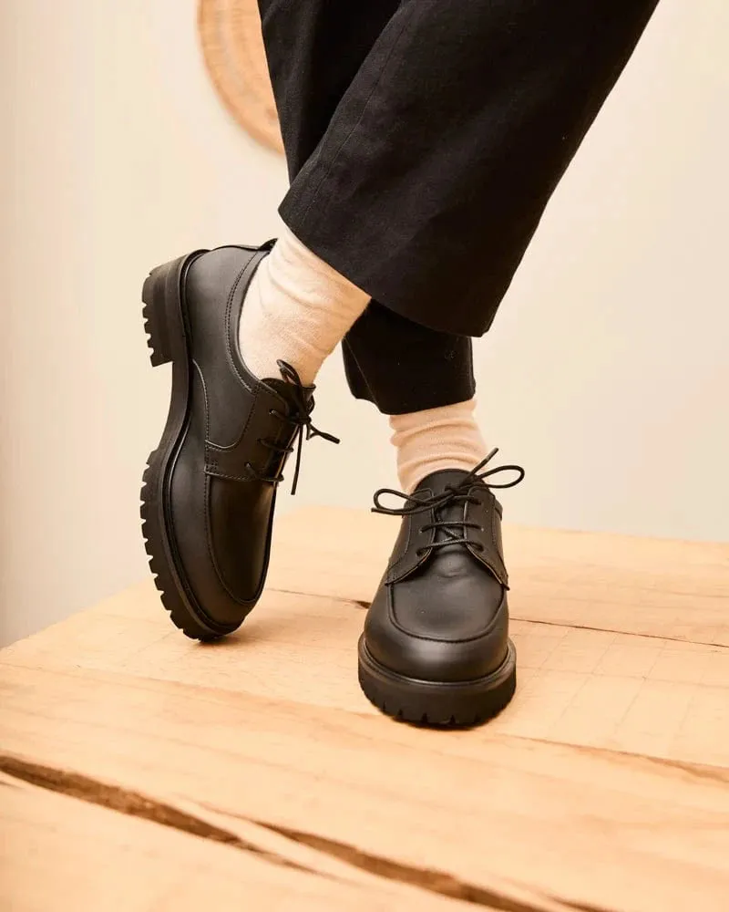 Camden Recycled Grain Vegan Lacets | Noir
