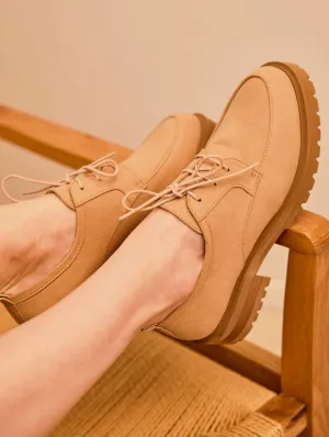 Camden Vegan Suède Recyclé Lacets | Latte