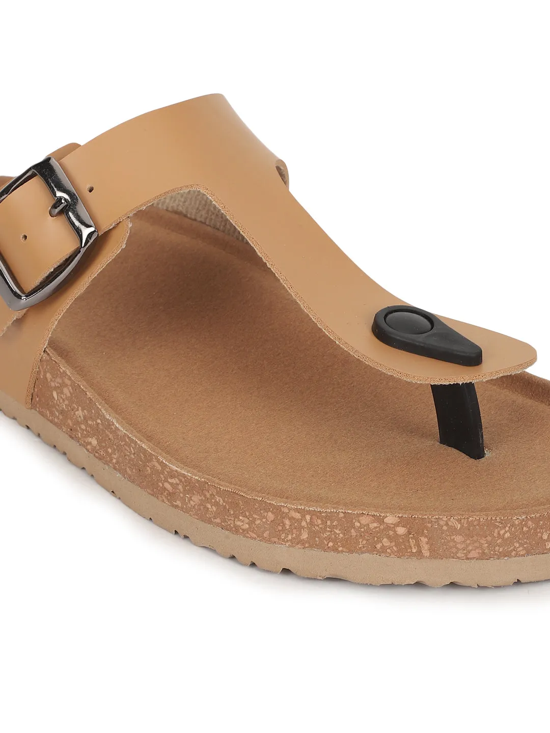 Ballerines à semelle intérieure en liège et latex Camel (TC-070202-CML)