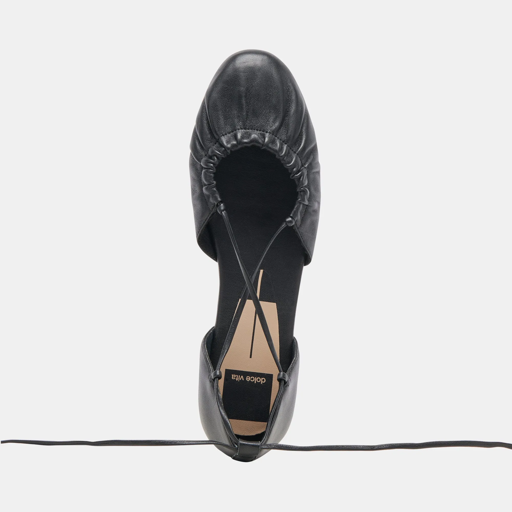 BALLERINES CANCUN EN CUIR NOIR