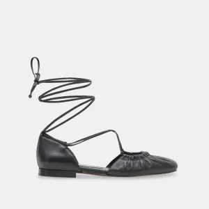 BALLERINES CANCUN EN CUIR NOIR