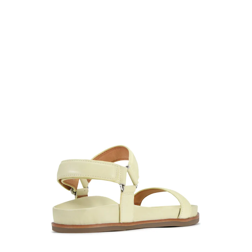 Lit moelleux en cuir caramel
