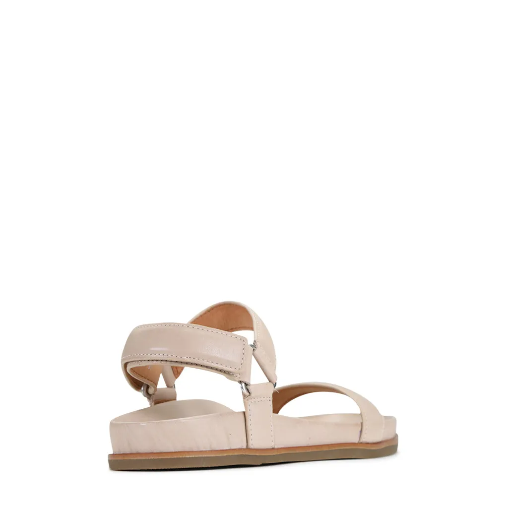 Lit moelleux en cuir caramel