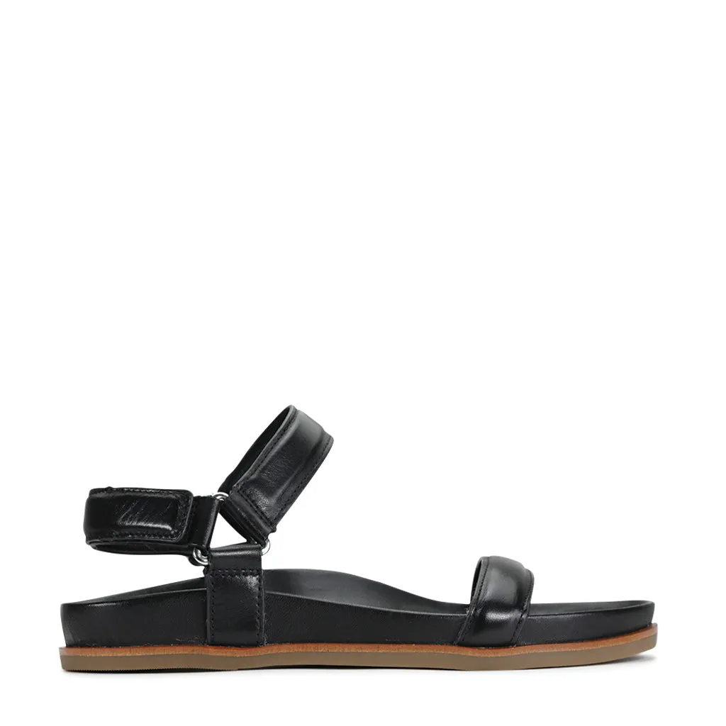 Lit moelleux en cuir caramel