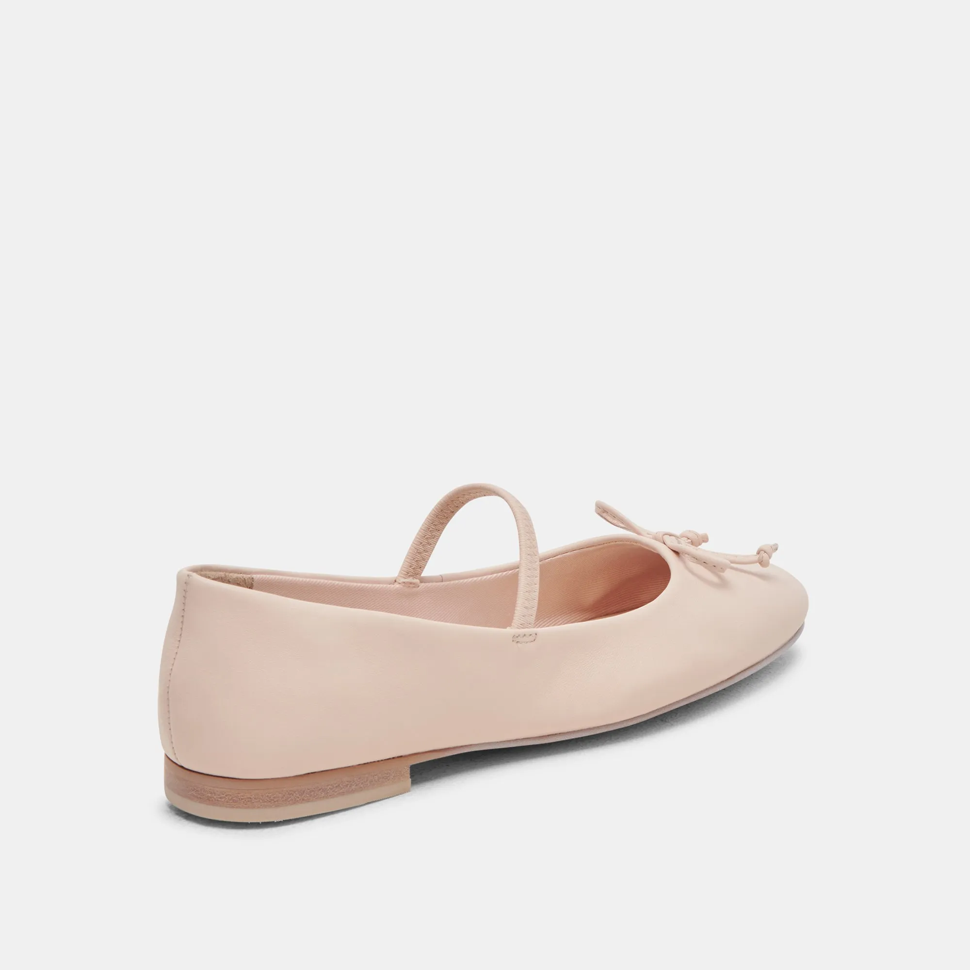 CARIN BALLET FLATS CUIR ROSE CLAIR