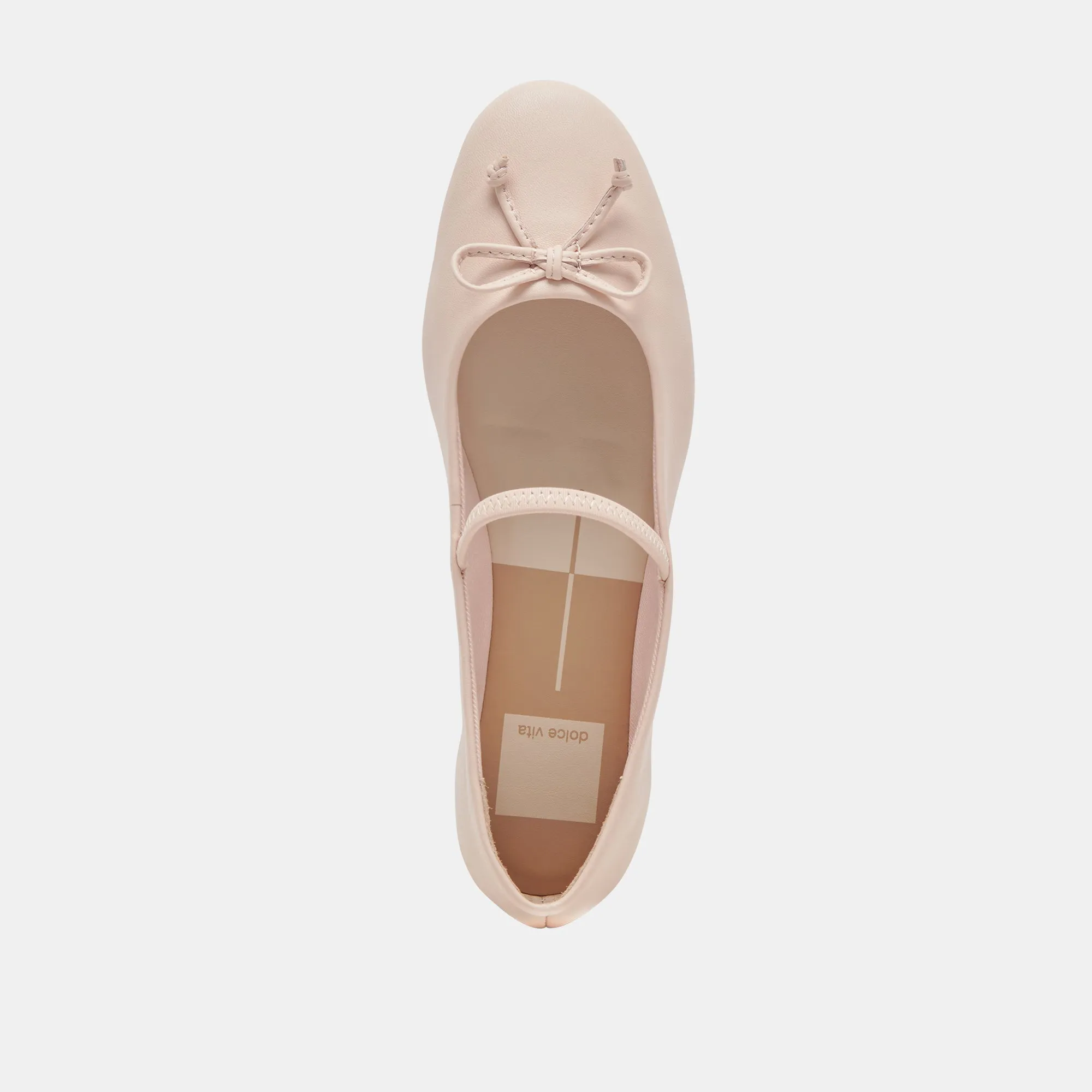 CARIN BALLET FLATS CUIR ROSE CLAIR
