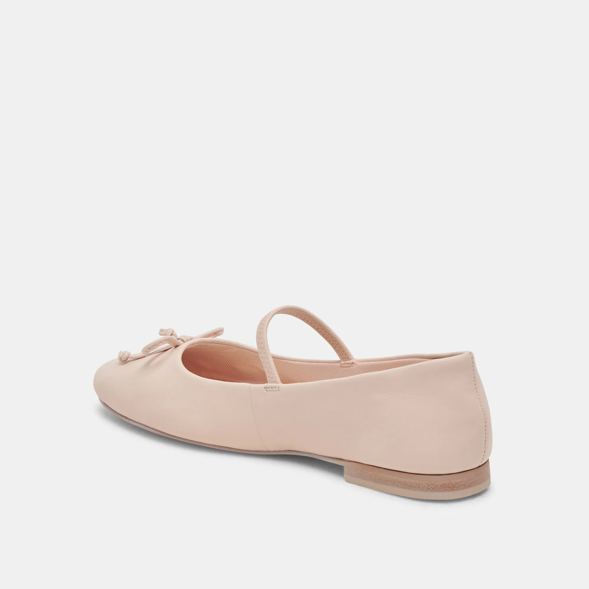 CARIN BALLET FLATS CUIR ROSE CLAIR