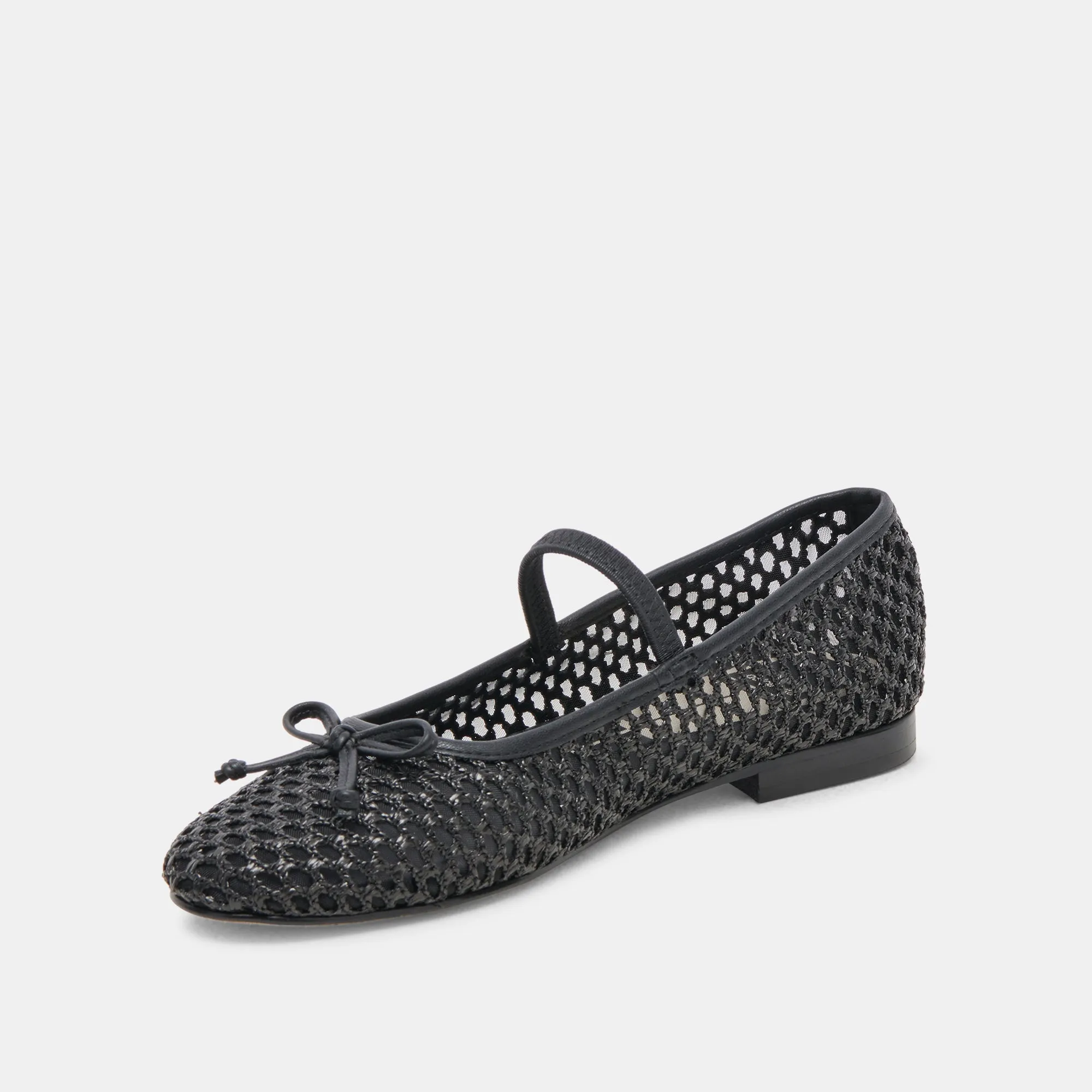 CARIN BALLERINES EN RAFFIA ONYX