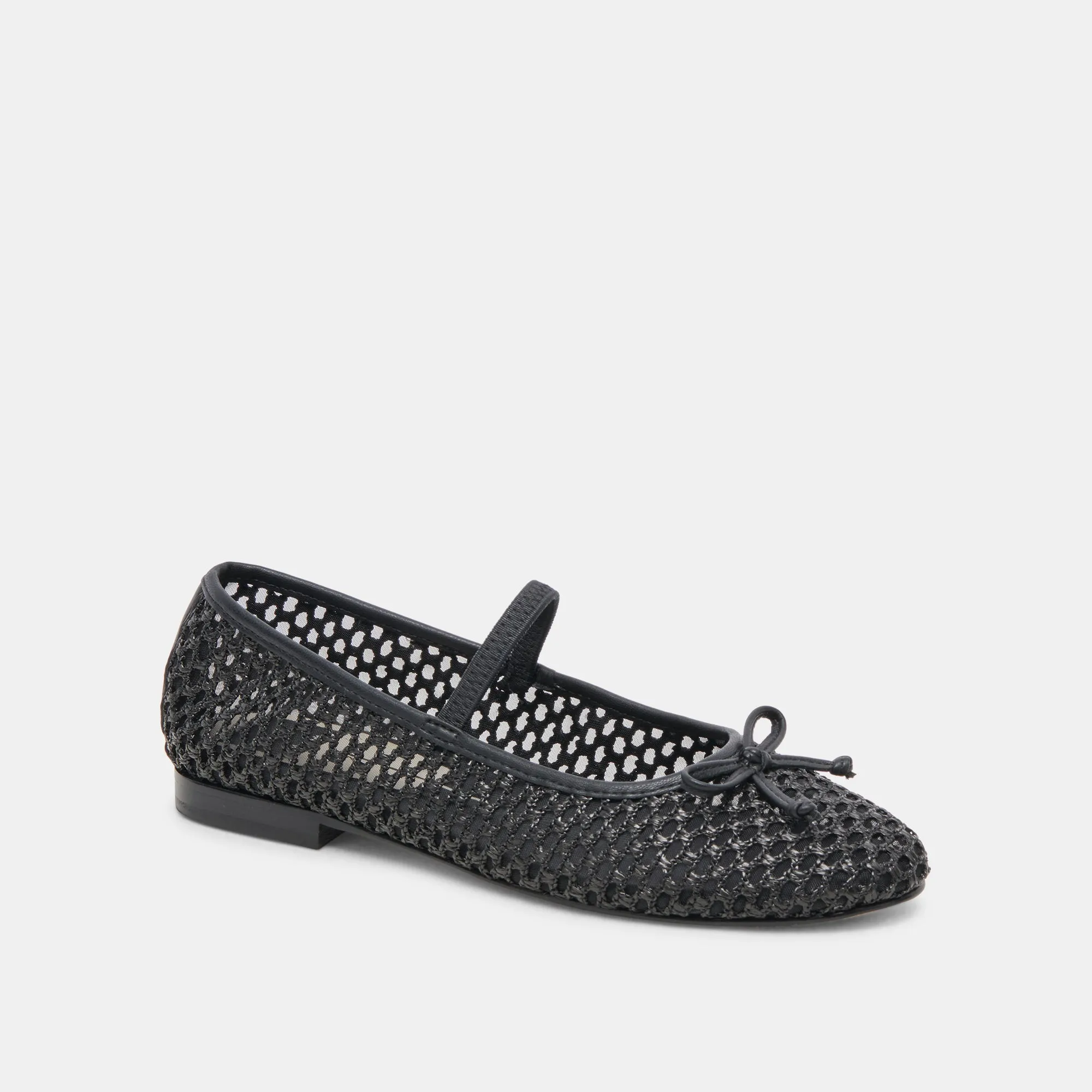 CARIN BALLERINES EN RAFFIA ONYX