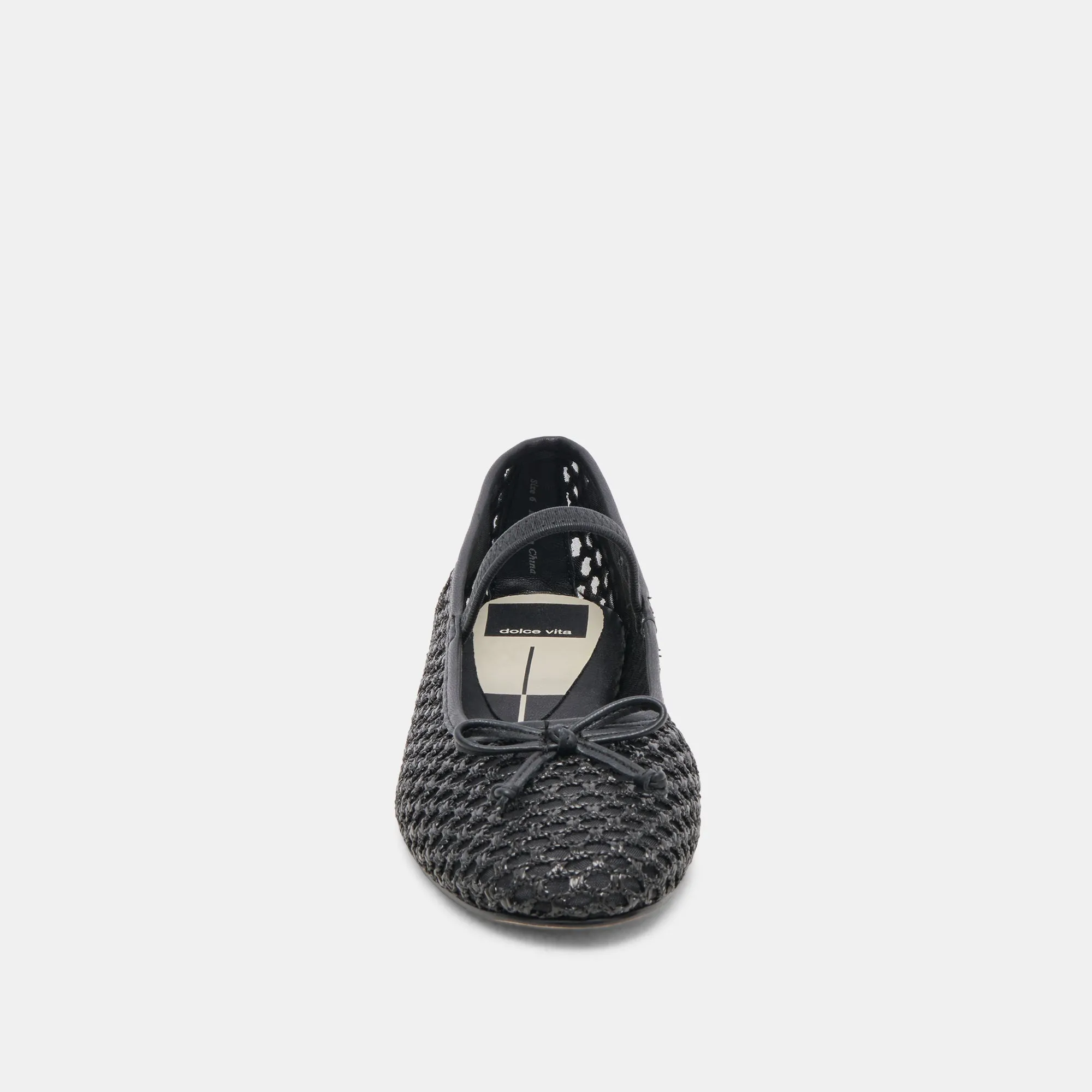 CARIN BALLERINES EN RAFFIA ONYX