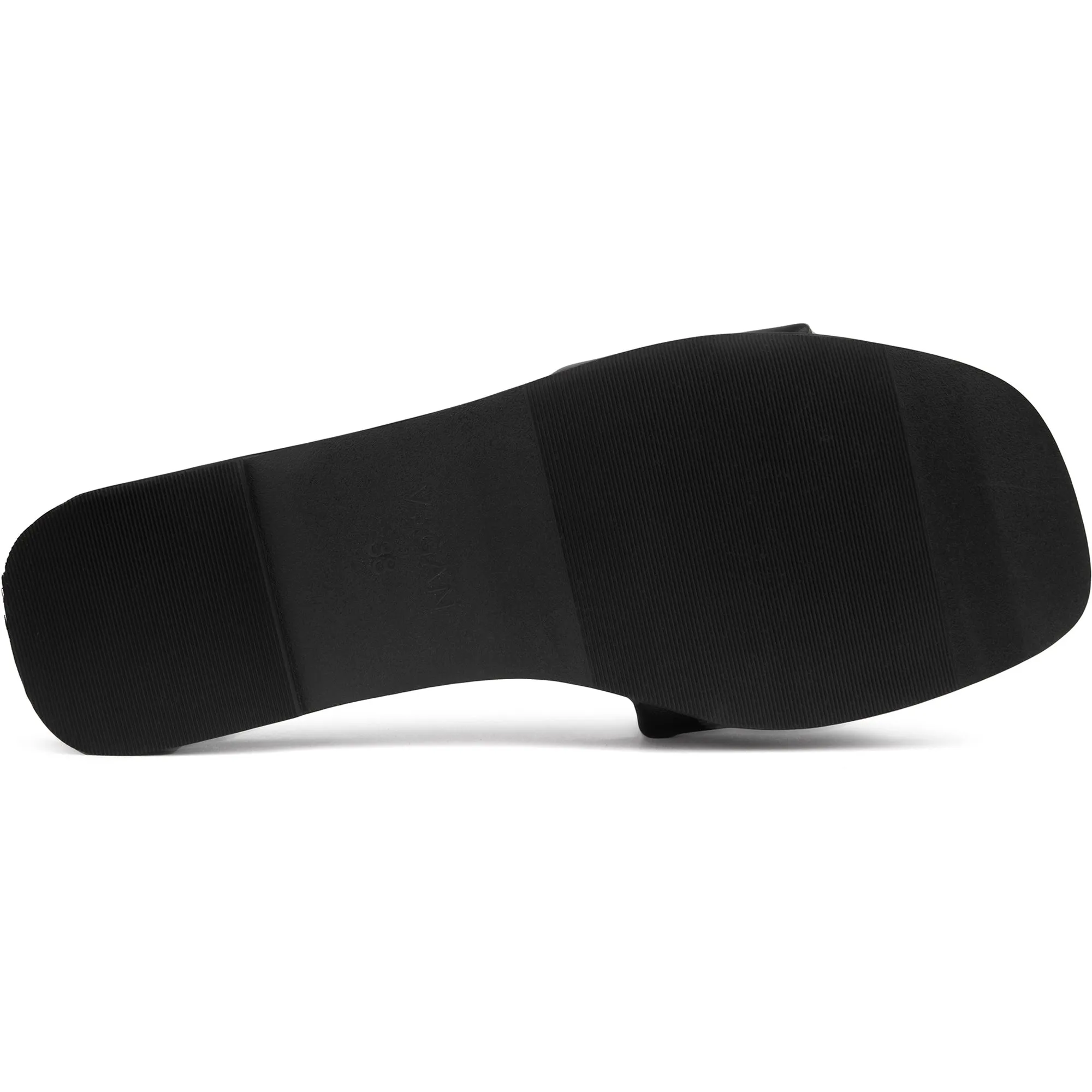 Sandales à glissière en similicuir avec logo Choy pour femmes | Noir