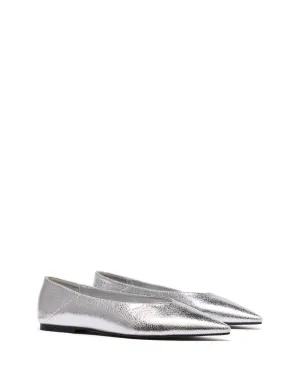 Clara Pointed Flat Argent