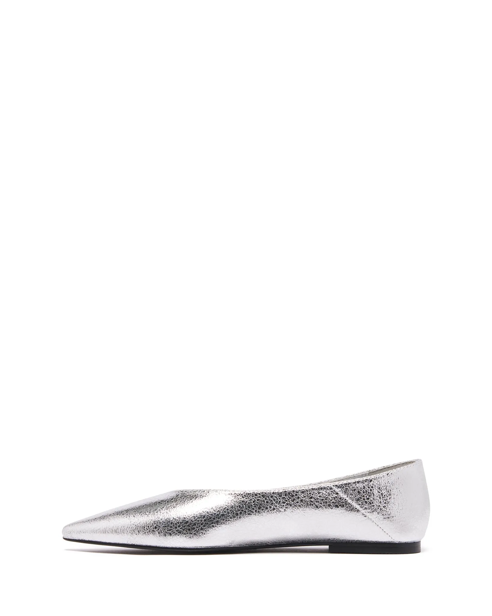 Clara Pointed Flat Argent