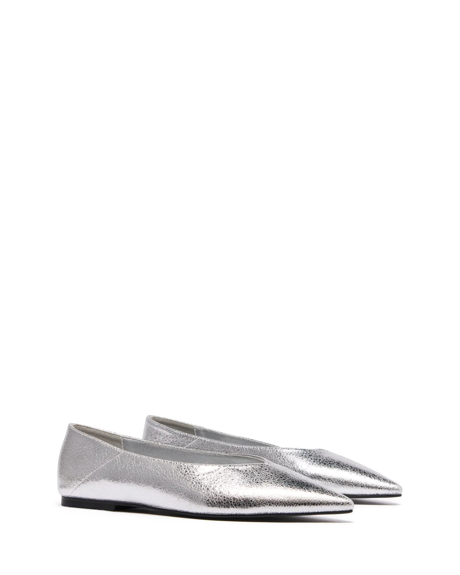 Clara Pointed Flat Argent