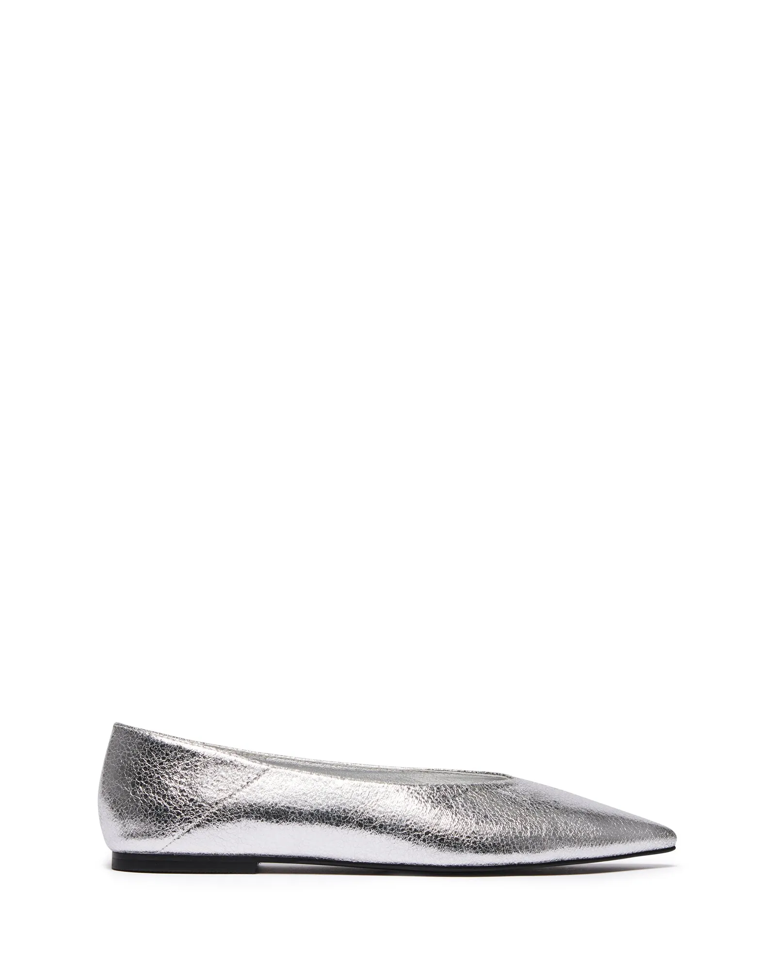 Clara Pointed Flat Argent