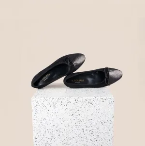 Como - Suède noire/ Reflet bronze