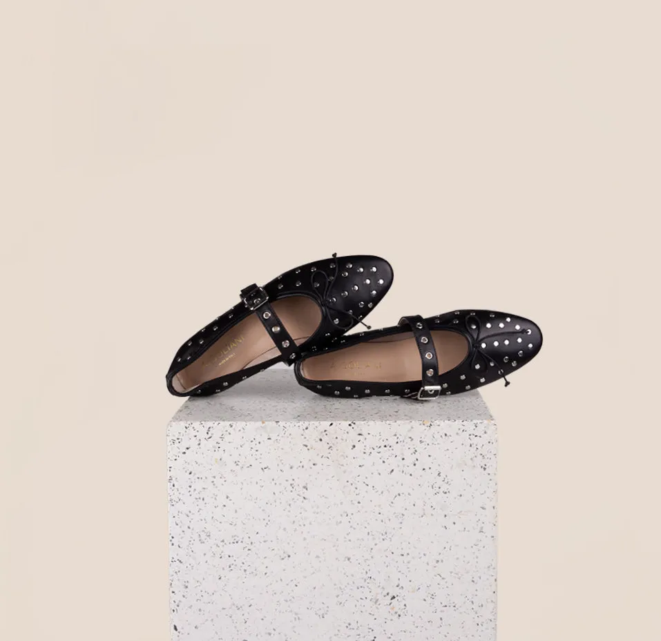 Ceinture à Boucle - Studs Noirs