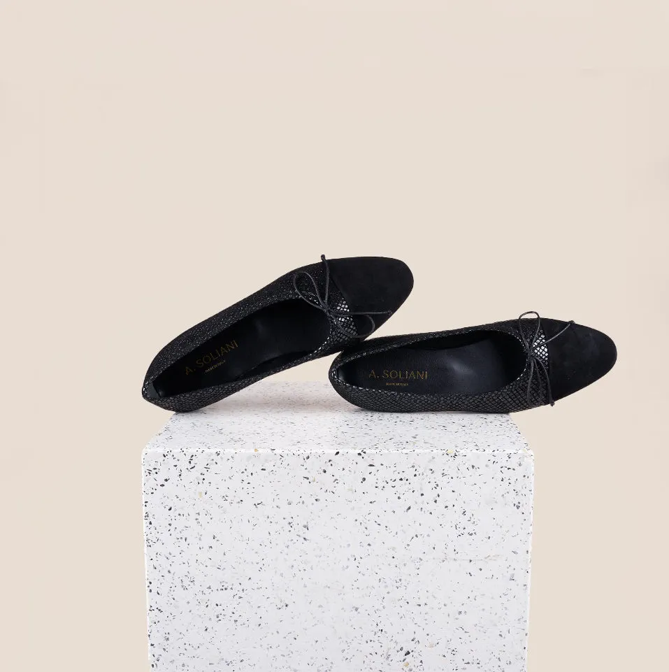 Como - Éclat diamant/Suede noir