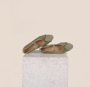 Sangle Como - Perforée Vert d'eau
