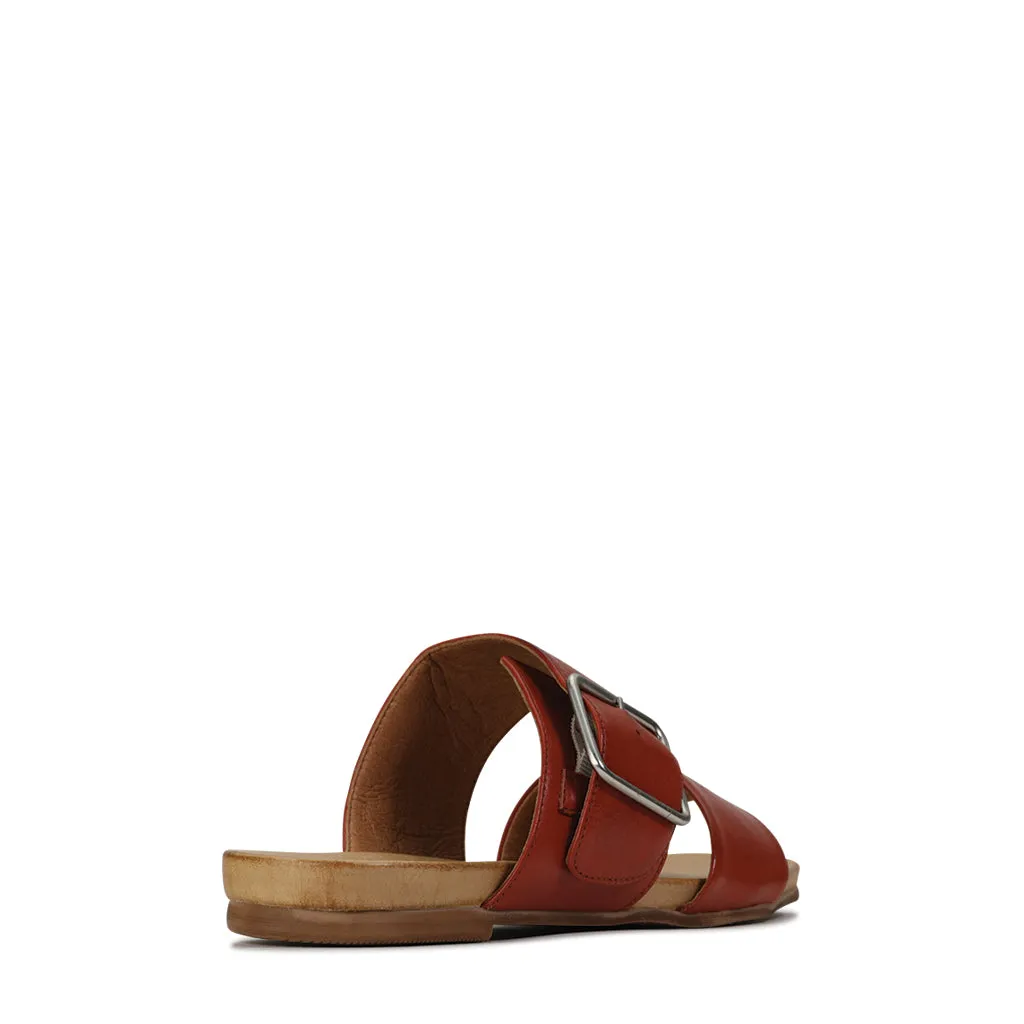SANDALE DALLAS À BOUCLE EN CUIR
