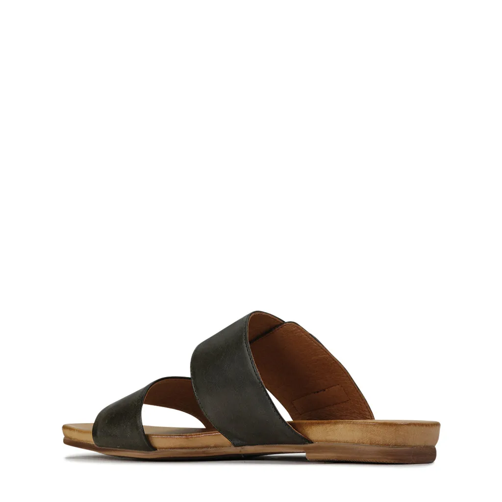 SANDALE DALLAS À BOUCLE EN CUIR