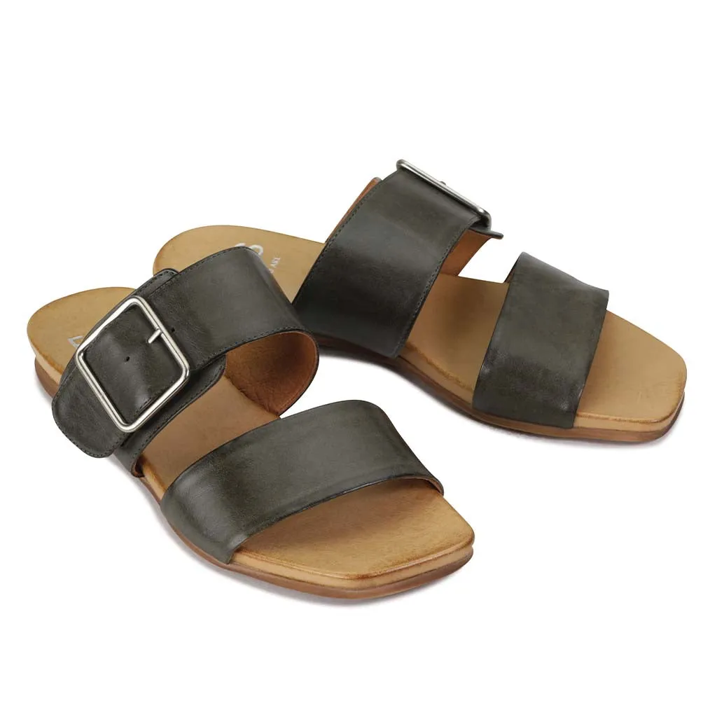SANDALE DALLAS À BOUCLE EN CUIR