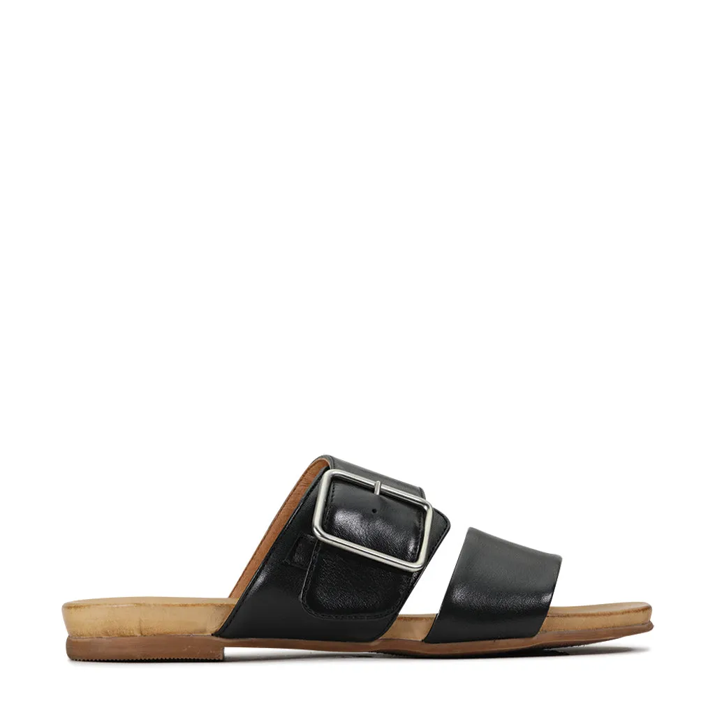 SANDALE DALLAS À BOUCLE EN CUIR