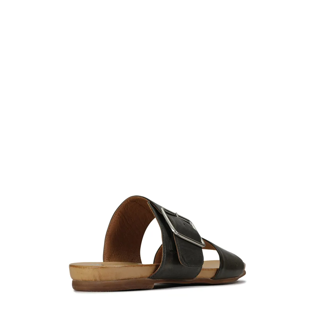 SANDALE DALLAS À BOUCLE EN CUIR