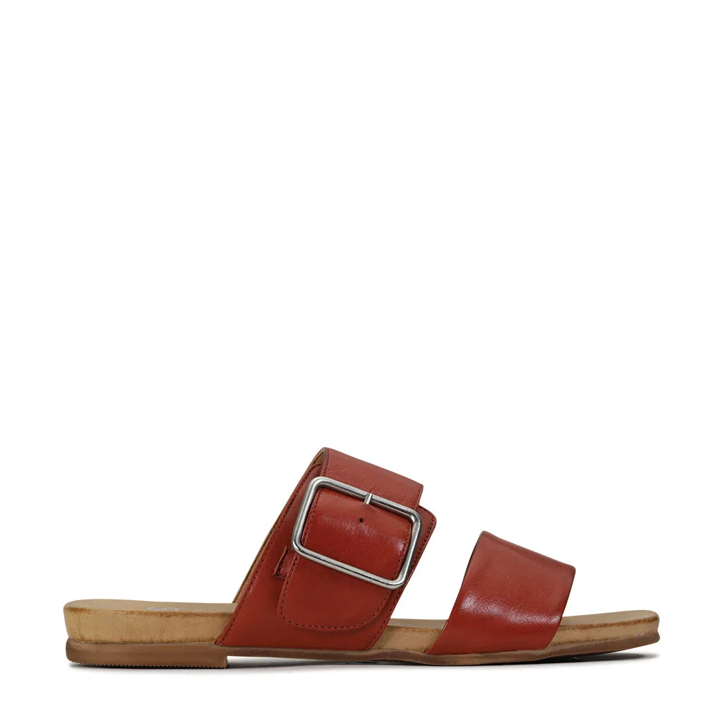 SANDALE DALLAS À BOUCLE EN CUIR