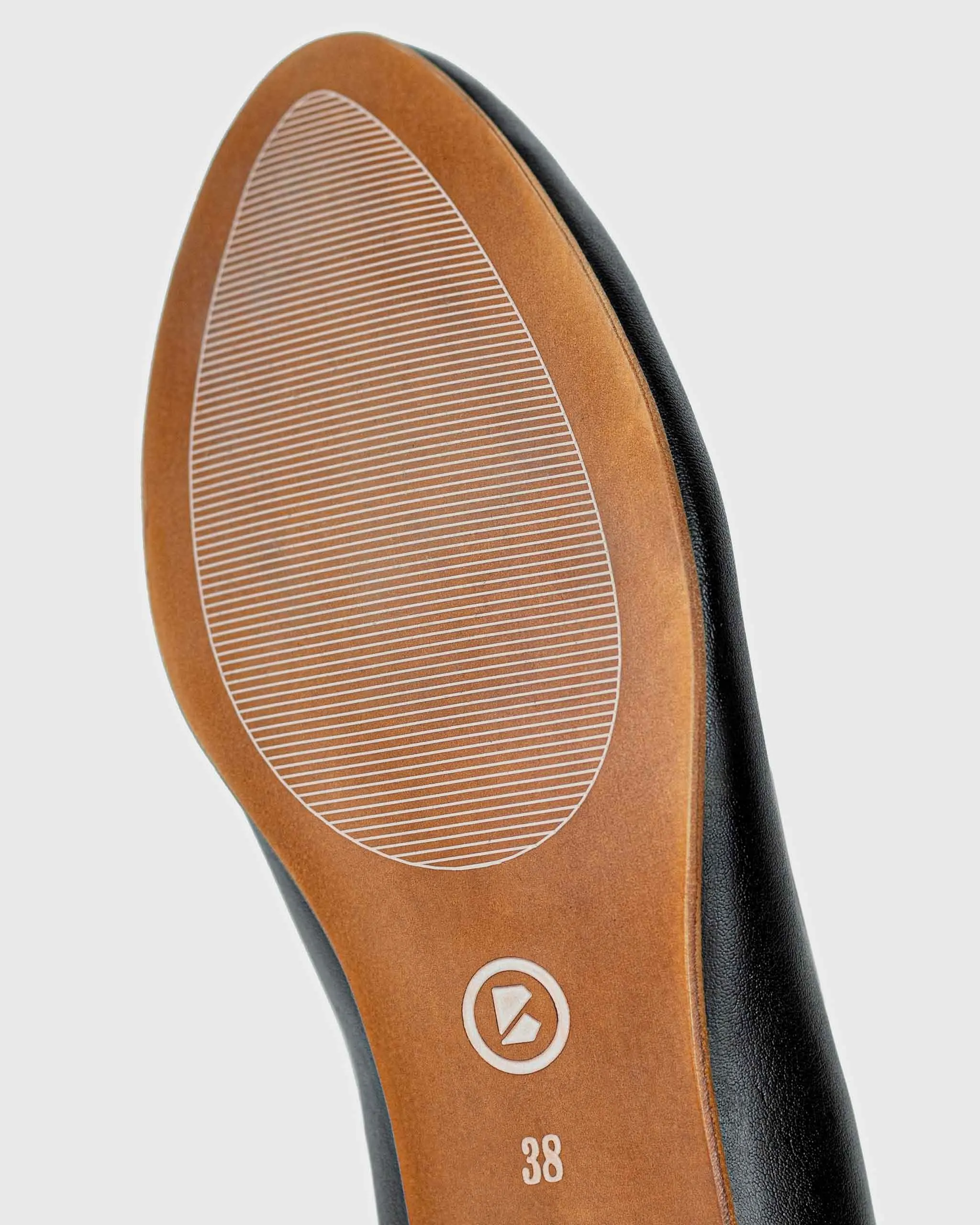 Escarpins Ballerines Végans en Cuir de Cactus Desserto® | Noir