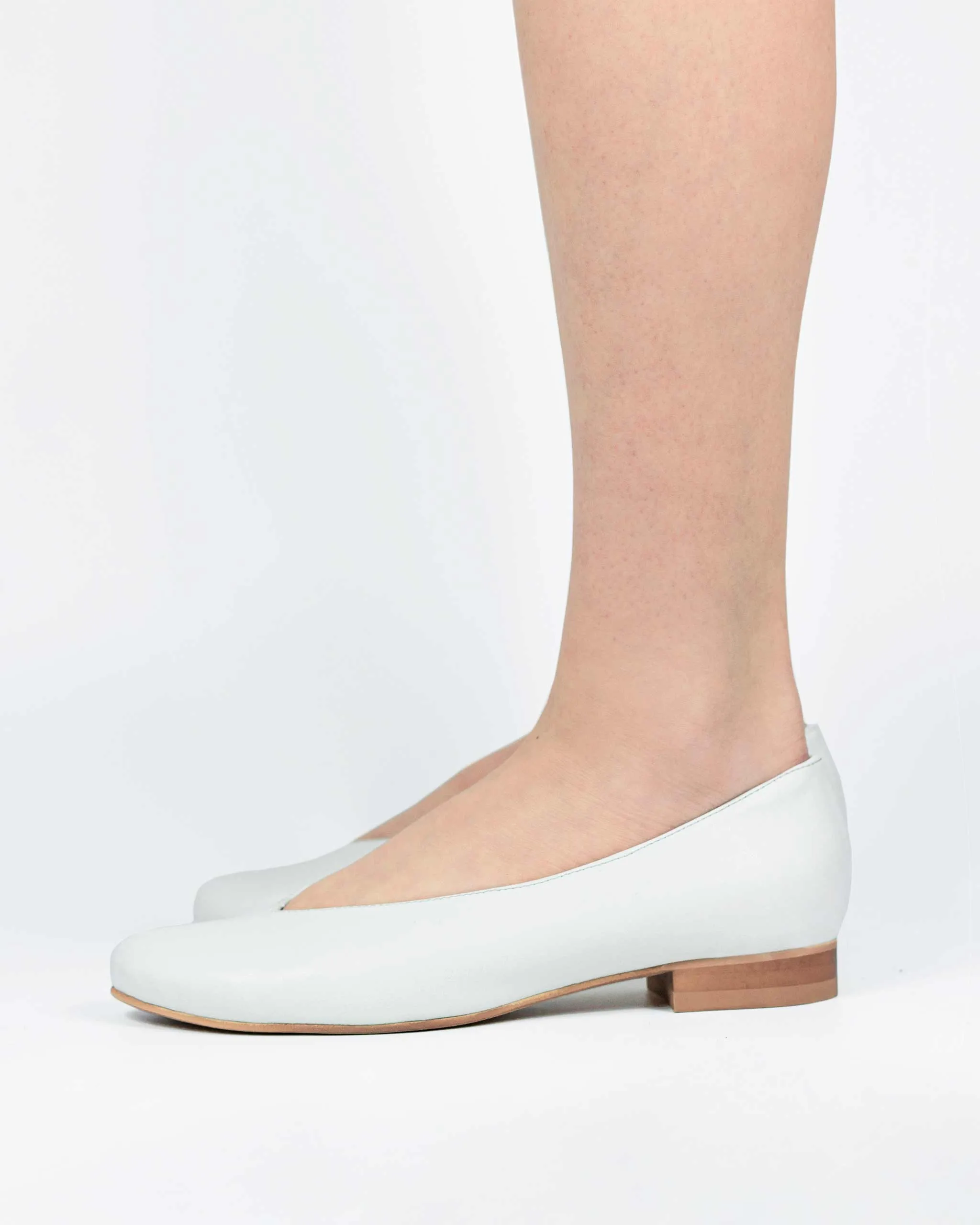 Desserto® Ballerines en Cuir Végétal de Cactus | Blanc