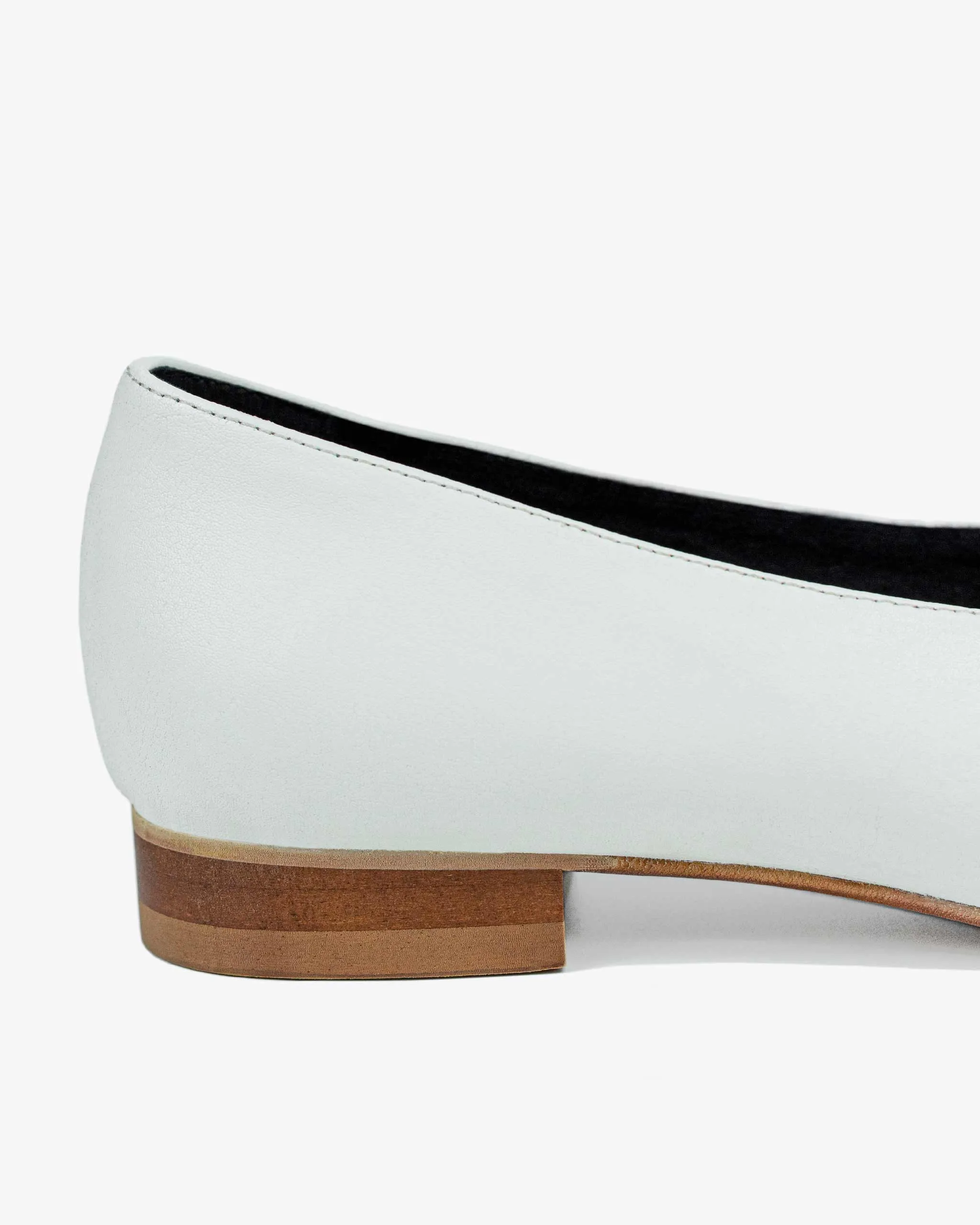 Desserto® Ballerines en Cuir Végétal de Cactus | Blanc