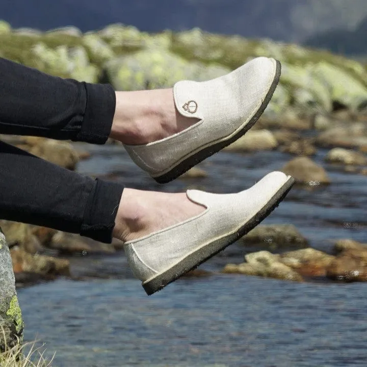 Mocassins pour Femmes Donata en Coton Bio & Lin | Plusieurs Couleurs