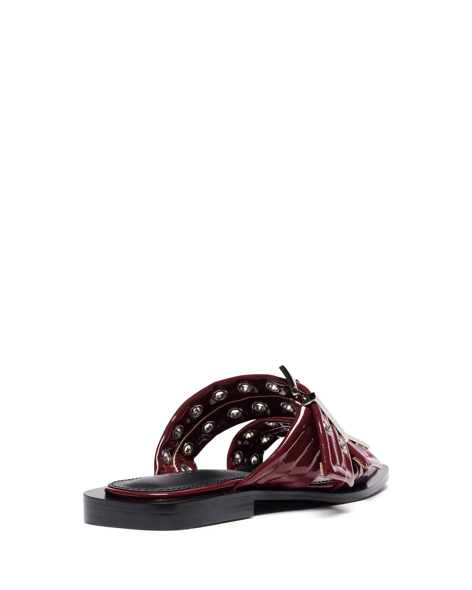 Ego Sandale Plate Cerise Vernis