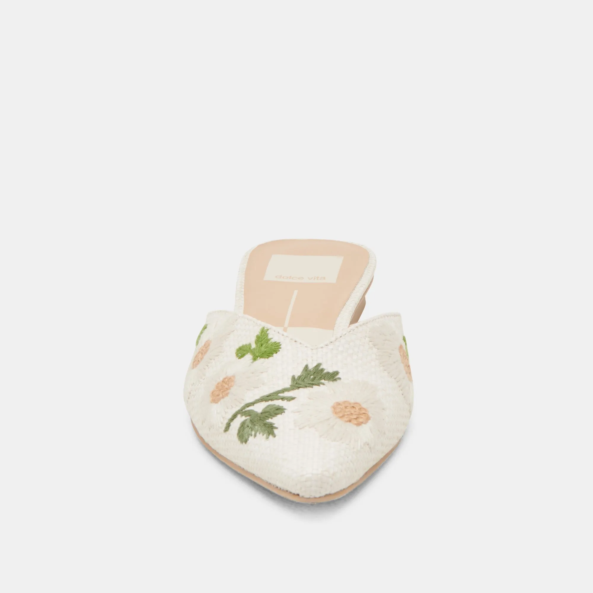 ELM FLATS FLORAL BLANC EN RAFFIA