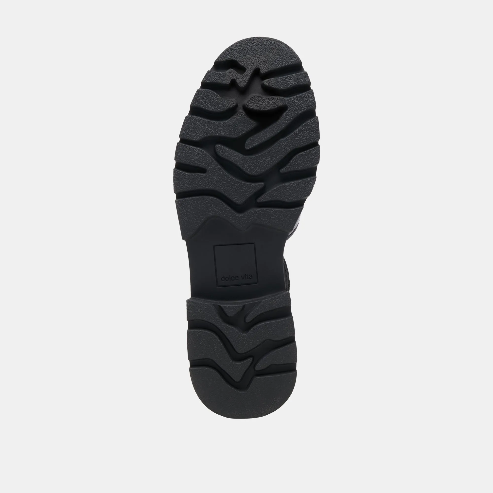 EMILIO FLATS CUIR VERNI FROISSÉ MINUIT