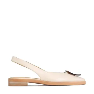 ESSY BALLERINES À LACETS EN CUIR