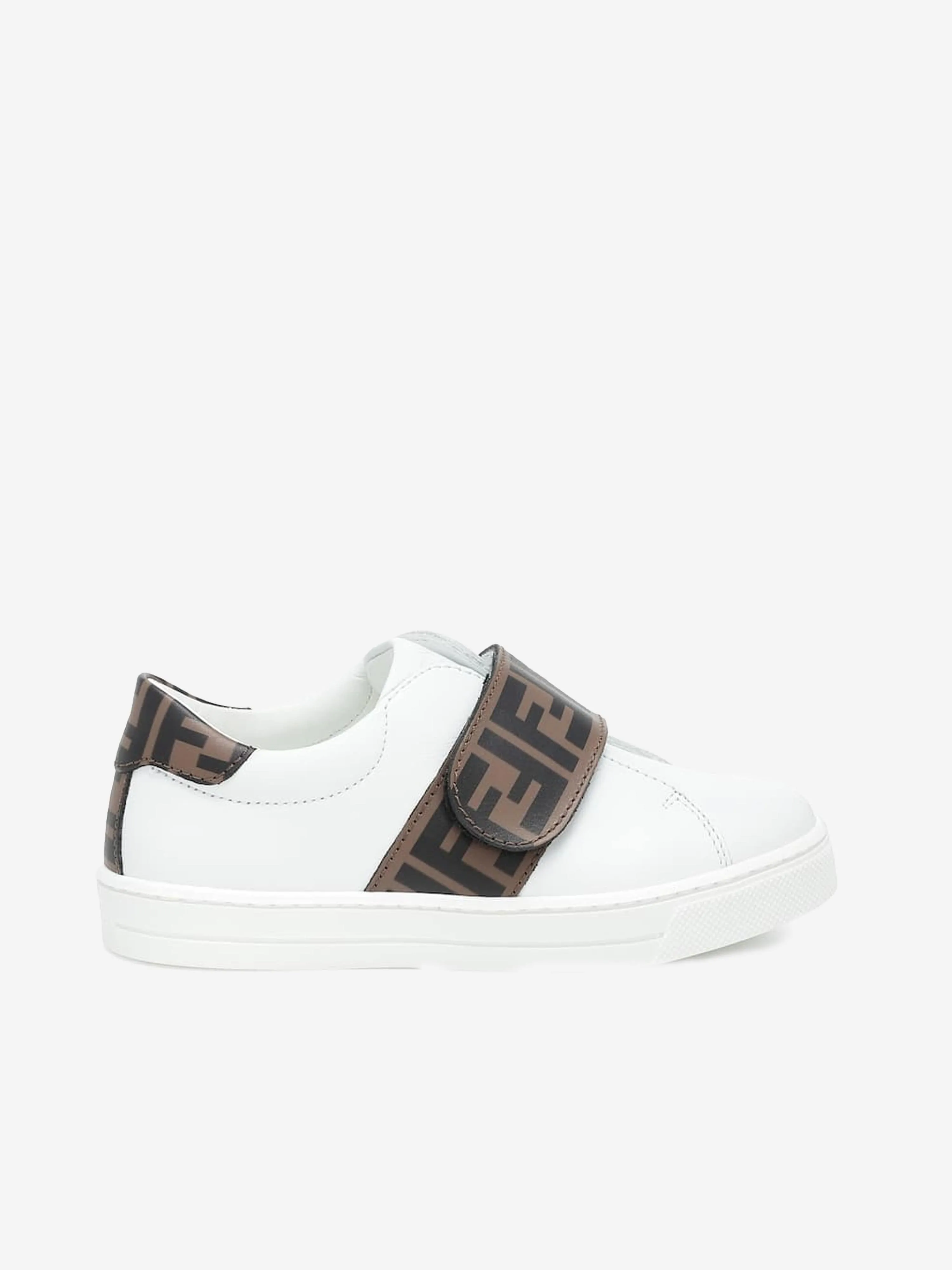 Fendi Fendi Baskets à Lanières en Cuir avec Logo FF
