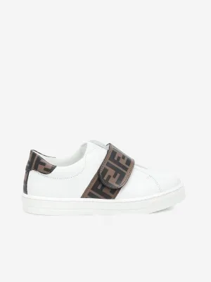 Fendi Fendi Baskets à Lanières en Cuir avec Logo FF