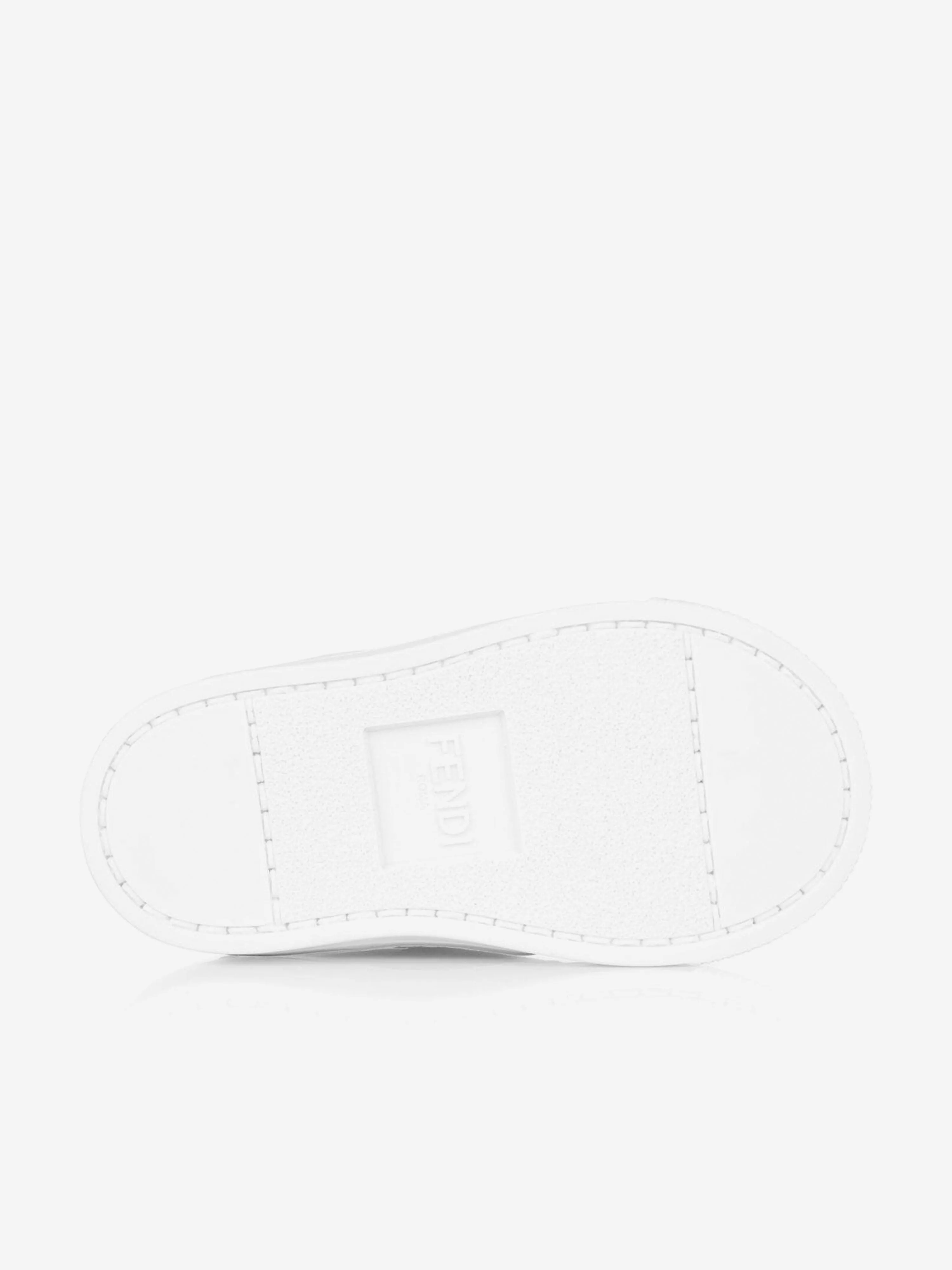 Fendi Fendi Baskets à Lanières en Cuir avec Logo FF