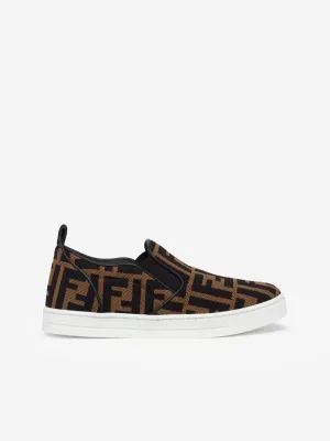 Fendi Chaussures à enfiler unisexe avec logo FF