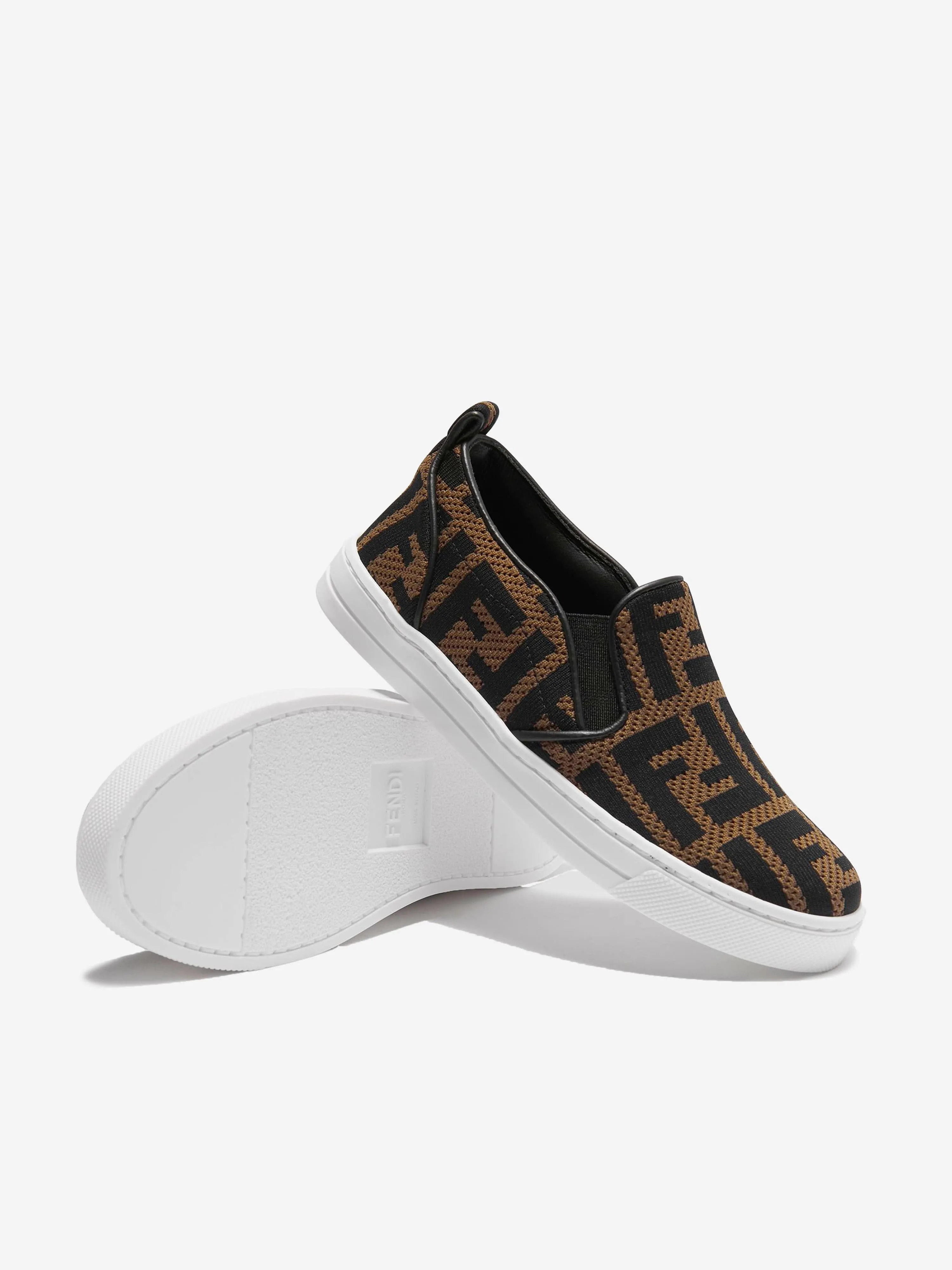 Fendi Chaussures à enfiler unisexe avec logo FF