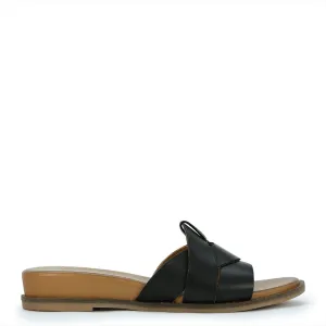SANDALES SLIDE EN CUIR FLAMME